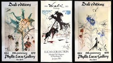 Listing image for Three 70-80s Large Dali Poster-Sun Goddess-Bullfight No.5-Flower Magician