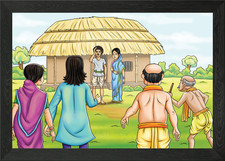 Listing image for Indian Panchatantra story3 Framed Wall Art Poster Canvas Print Picture