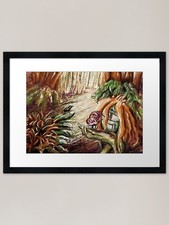 Listing image for Curupira - Amazon folk characters F Framed Wall Art Poster Canvas Print Picture