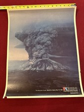 Listing image for 1980 Eruption Of Mount St. Helens Rare King 5 Poster Dave Sebastian 17x21