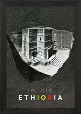 Listing image for Lalibela, Ethiopia Architecture Framed Wall Art Poster Canvas Print Picture