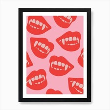 Listing image for Fang Art Print Framed Wall Art Poster Canvas Print Picture