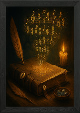 Listing image for Griot’s Grimoire — Song of Signs Framed Wall Art Poster Canvas Print Picture