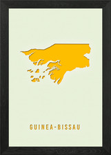 Listing image for MAP OF GUINEA BISSAU Framed Wall Art Poster Canvas Print Picture