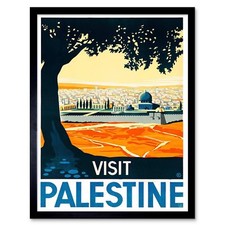 Listing image for Travel Palestine Mosque City Holy Land Tree 12X16 Inch Framed Art Print