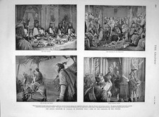 Listing image for Original Old Antique Print 1892 Sacred Mountain Varallo Northern Italy Tableaux