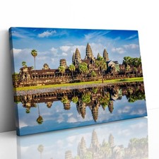 Listing image for Angkor Wat Khmer Temples Cambodia Canvas Framed Print Picture Wall Art