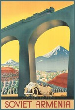 Listing image for VINTAGE SOVIET ARMENIA RUSSIAN TRAVEL A2 POSTER PRINT