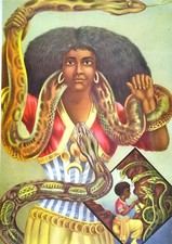 Listing image for Mami Wata Poster Vodun Vodou Voodoo Spiritual Good Luck Beauty Wealth