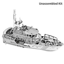Listing image for 1/100 Metal Boat Ship Model DIY Lifeboat Kit Unassembled Kit Collection Gifts