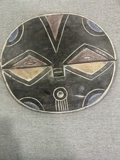 Listing image for African Teke mask, a wooden ritual mask originating from the Teke people