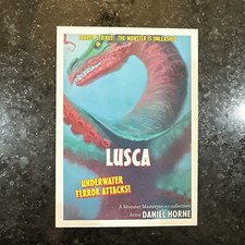 Listing image for 2024 Upper Deck Skybox Masterpieces Monster Lusca /1499 MOVIE POSTER #14