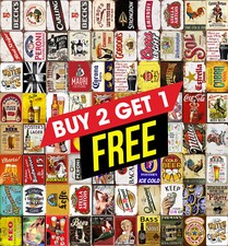 Listing image for Beer Metal tin Sign Plaque Pub Bar Vintage Retro Wall Decor Poster Home Club.