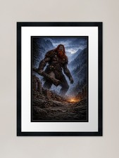 Listing image for Giant Folklore Poster Framed Art Pr Framed Wall Art Poster Canvas Print Picture