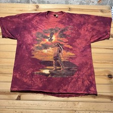 Listing image for Vintage 1997 Native American Eagle Indigenous Nature Art Graphic T-Shirt USA XL