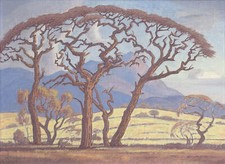 Listing image for South African Landscape By Jacobus Hendrik Pierneef Quality Print - Frame Me