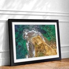Listing image for High Above Gozo Malta Framed Wall Art Large Canvas Print Home Decor Picture
