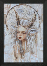 Listing image for Forest Spirit Catcher Framed Wall Art Poster Canvas Print Picture