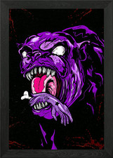 Listing image for Horror Black Shuck Framed Wall Art Poster Canvas Print Picture