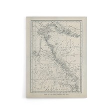 Listing image for Great Barrier Reef Area Chart Map Kent Canvas Wall Art Print
