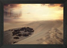 Listing image for Apocalypse, desert, city Framed Wall Art Poster Canvas Print Picture