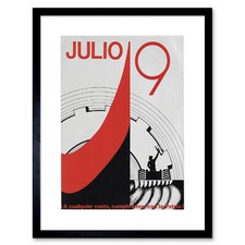 Listing image for Nicaragua Sandinista July Poster Framed Wall Art Print 12X16 In