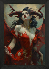 Listing image for Lilith Framed Wall Art Poster Canvas Print Picture
