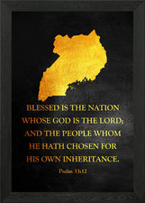 Listing image for Uganda Framed Wall Art Poster Canvas Print Picture