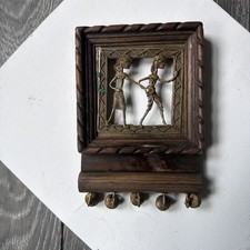 Listing image for Dhokra tribal wall hanging features