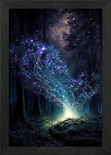 Listing image for Forest Spirit Framed Wall Art Poster Canvas Print Picture