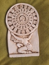 Listing image for Mayan Calendar Sculpture Wall Art – Spanish Month Names – Cultural Home Decor
