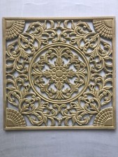 Listing image for Handmade Wooden Wall Art Decor, Indian/Pakistan, South Asian Style Wooden Panel