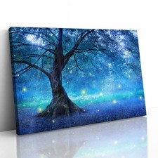 Listing image for Fairy Tree in Mystic Forest Canvas Framed Print Picture Wall Art