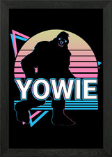 Listing image for Yowie Cryptid Framed Wall Art Poster Canvas Print Picture