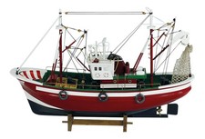 Listing image for Fishing boat Model ship made of Wood 46 x 31 cm (18.1 x 12.2 IN) Sea-Club