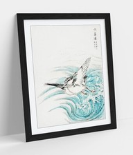 Listing image for NUMATA KASHU, MONGOLIAN PLOVER -FRAMED WALL ART POSTER PRINT 4 SIZES