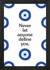 Listing image for Evil Eye Protection Quote Framed Wall Art Poster Canvas Print Picture