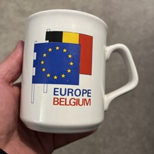 Listing image for Vintage Belgium Europe Souvenir Coffee Cup Mug Belgium 90s