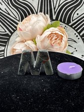 Listing image for African Bloodstone Crystal Letter M or W Carved Alphabet Initial Spiritual Decor