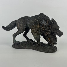 Listing image for Viking Norse Mythology Fenrir Statue 8.25"L Vánagandr Giant Wolf Figurine Decor