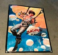 Listing image for HATUEY Bacardi beer thick canvas vinyl banner bottle poster bar pub sign