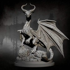 Listing image for 110mm Resin Model Kit Stone Mountain Dragon Fantasy Unpainted