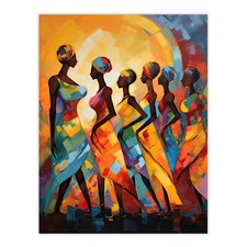 Listing image for African Cultural Dance Tribal Traditional Music Energy Wall Art Poster Print