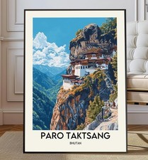 Listing image for Paro Taktsang Poster: Tiger's Nest Monastery, Bhutan - Scenic Wall Art
