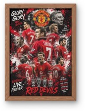 Listing image for A4 Manchester United Legends Poster – 300gsm Satin Art Print – Iconic Players
