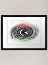 Listing image for Libya Twirl Framed Art Print Framed Wall Art Poster Canvas Print Picture