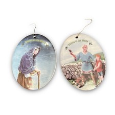 Listing image for Saints Of The World Ornament Lot Italy Irelland Befana Stephen Christmas Saint