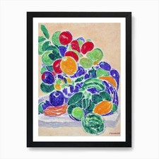 Listing image for Breadfruit Vintage Sketch Fruit Art Framed Wall Art Poster Canvas Print Picture