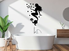Listing image for Mermaid Wall Stickers Bubble Home Decor Decal Art Sea Life DIY Kids Cartoon Fish
