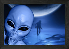 Listing image for Evil Lurks Framed Wall Art Poster Canvas Print Picture